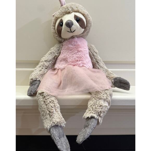 Maison Chic Other - Maison Chic Sloth Ballerina Plush Toy Pink tulle skirt fuzzy torso collectible